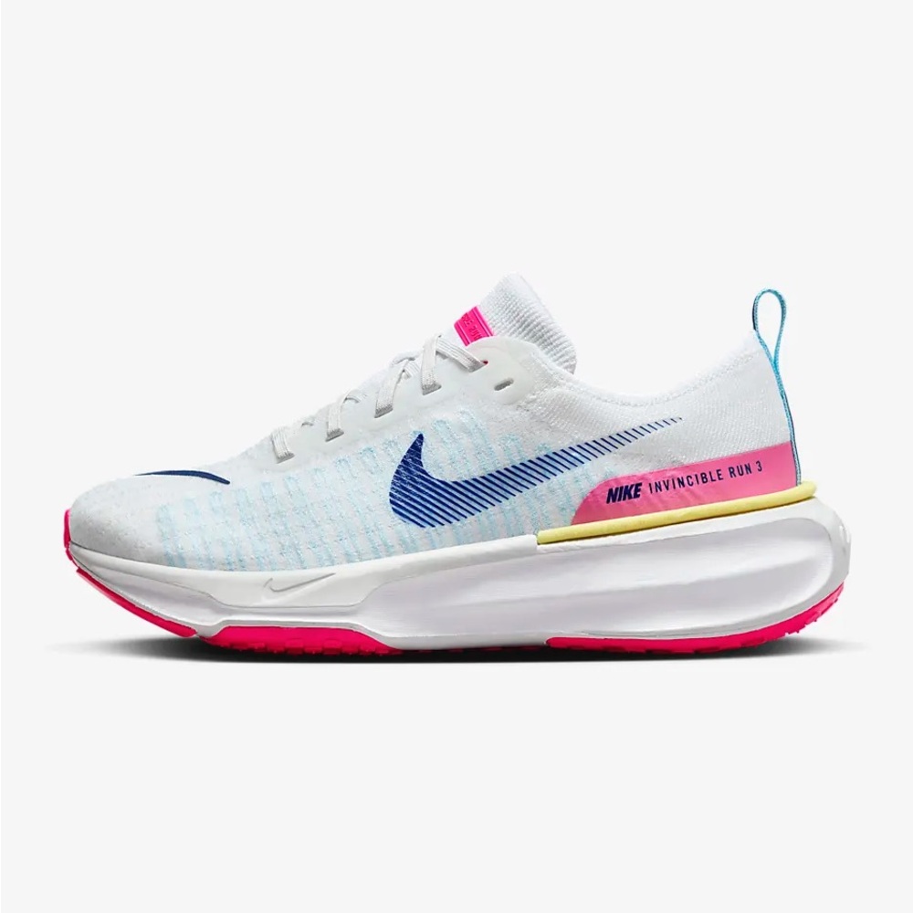 Nike Invincible Run 3 road running shoe white royal blue photon dust size 9.5